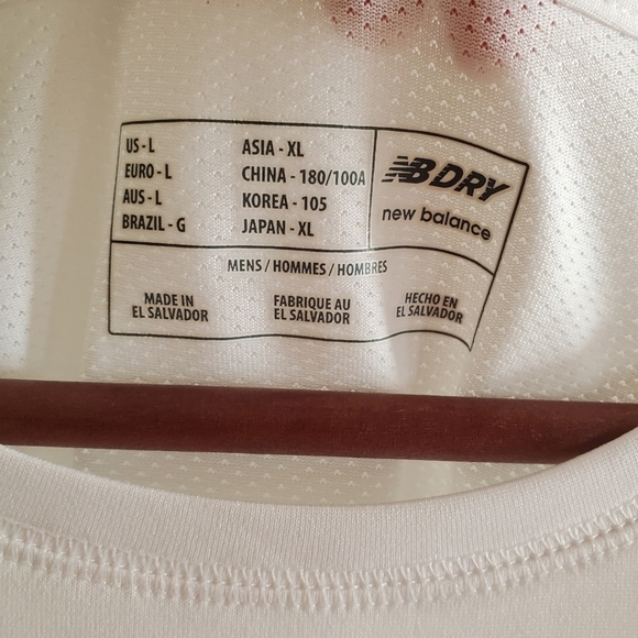 NWT New Balance Double Play Baseball Raglan Tech T white size Mens Large - Picture 7 of 10